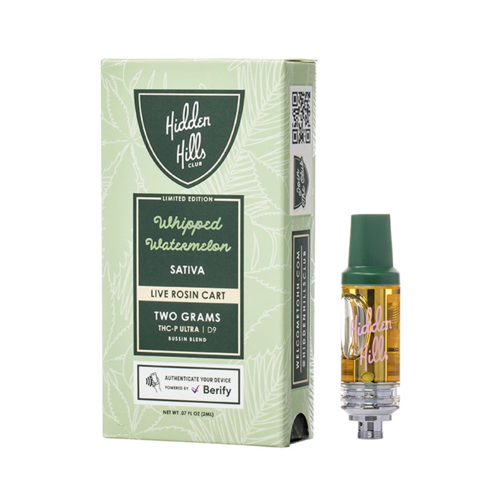 Hidden Hills Bussin Blend Live Rosin Cart - 2 Grams-2G Carts-No Limit Distro