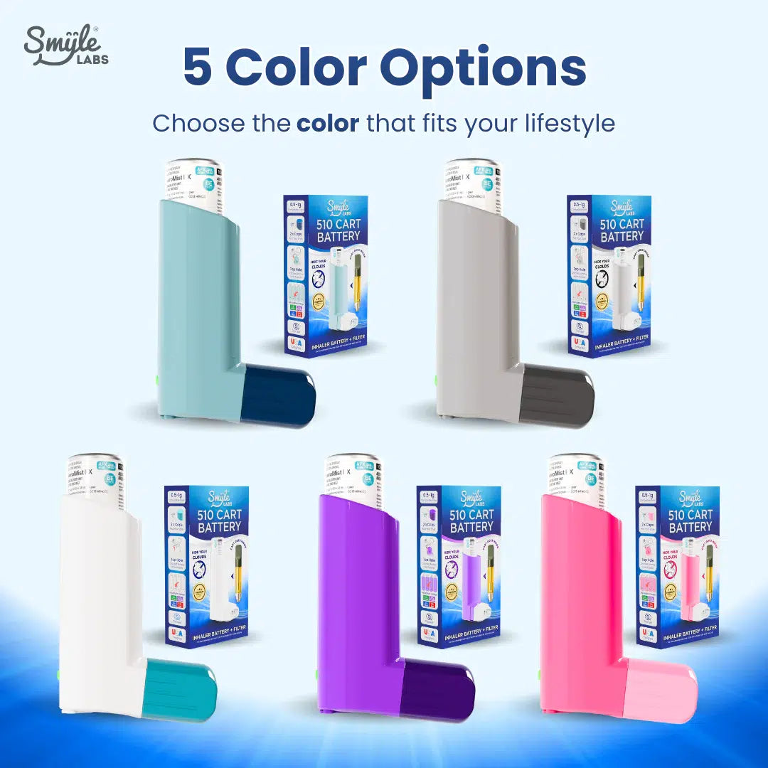 Smyle Labs Inhaler 510 Cart Battery + Cloud Filters-510 BATTERY-No Limit Distro