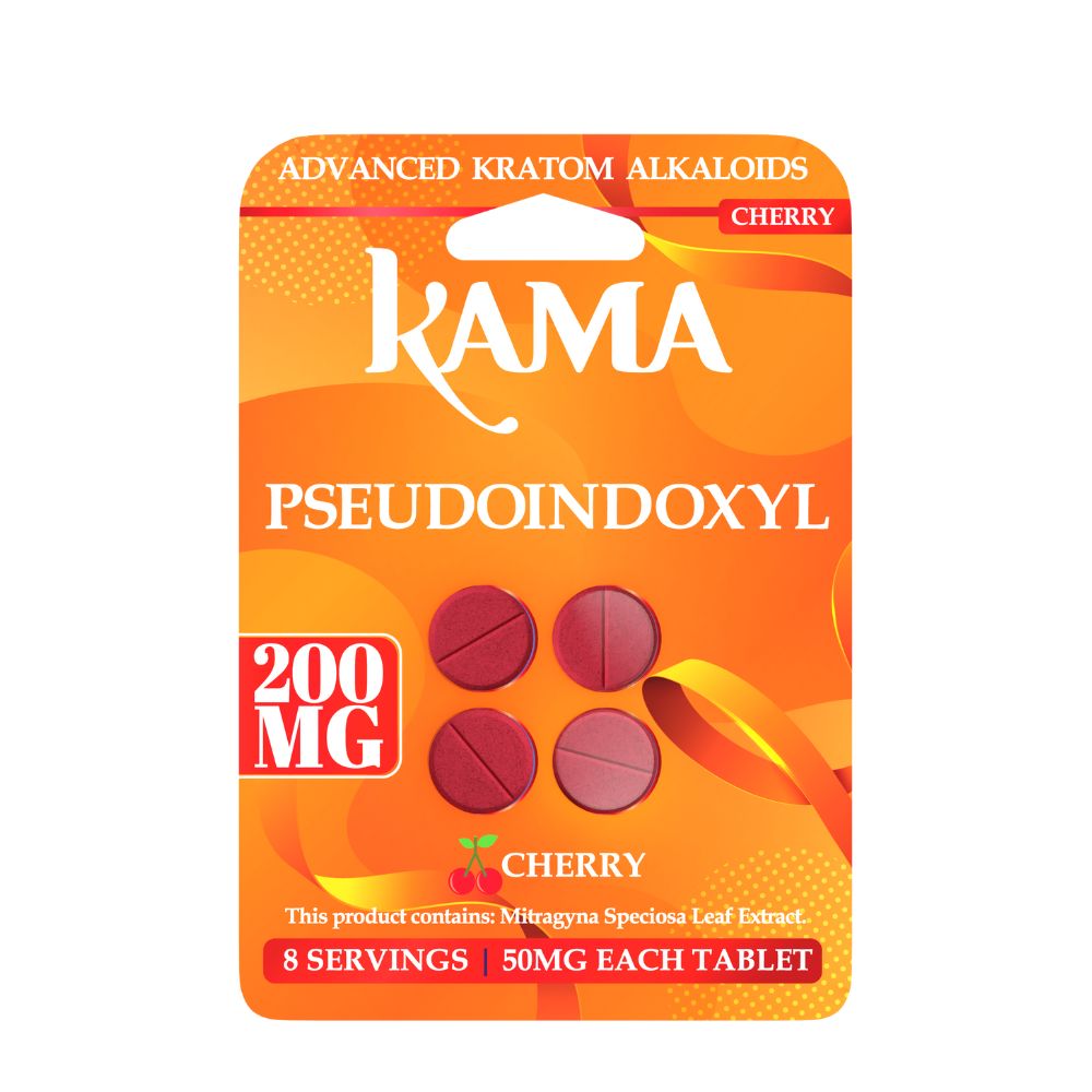 KAMA Pseudo Tablets 4ct - 200mg-7 Hydroxy Tablets-No Limit Distro