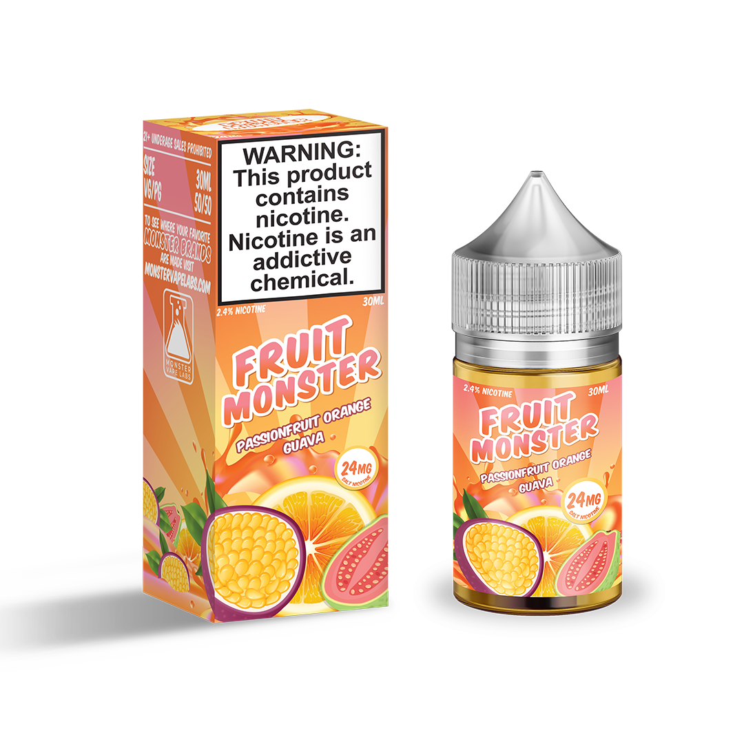 Fruit Monster Salts Passionfruit Orange Guava-NIC SALTS ELIQUID-No Limit Distro