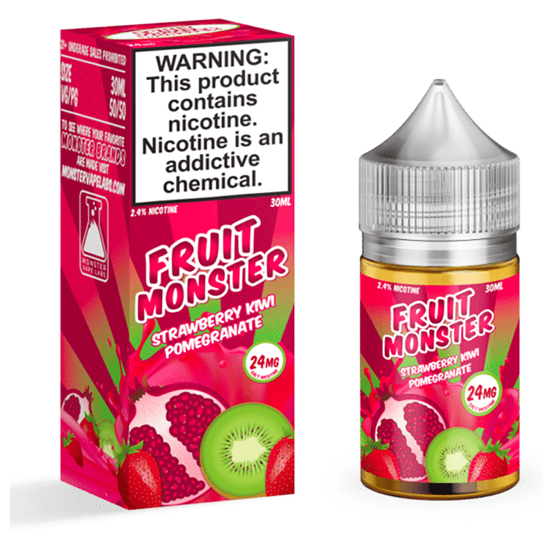 Fruit Monster Salts Strawberry Kiwi Pomegranate-NIC SALTS ELIQUID-No Limit Distro