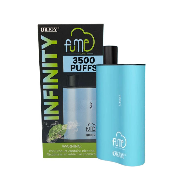 Fume Infinity 3500 Puff Vape - Clear Unflavored-DISPOSABLES-No Limit Distro
