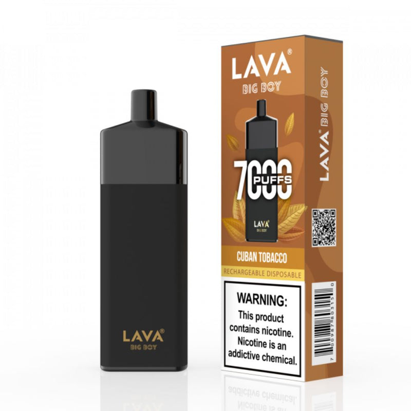 Lava Big Boy 7k Puff Disposable - Cuban Tobacco-DISPOSABLES-No Limit Distro