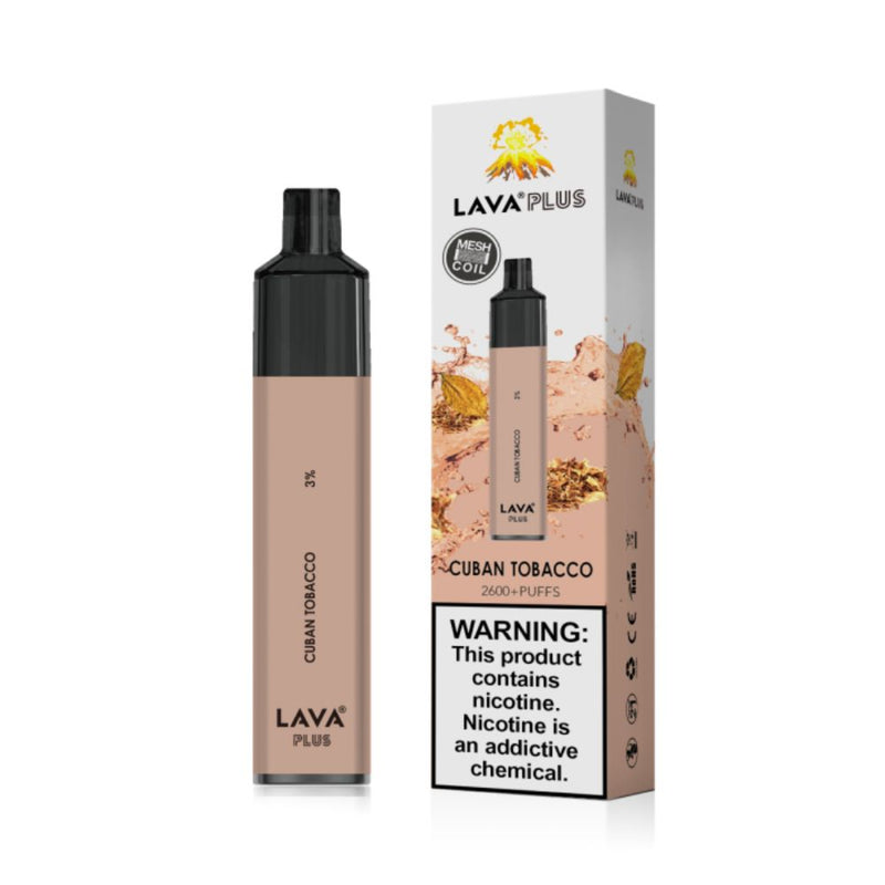 Lava Plus Vape Cuban Tobacco - 2600 Puff-DISPOSABLES-No Limit Distro