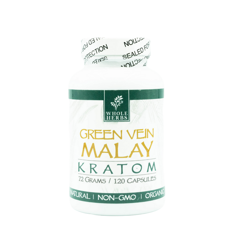 Whole Herbs Green Vein Malay Capsules-KRATOM-No Limit Distro