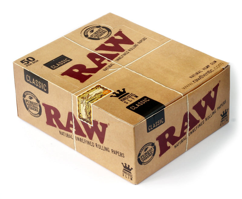 Raw Classic King Size Slim - 50 pack box-WRAPS, PAPERS, CONES-No Limit Distro