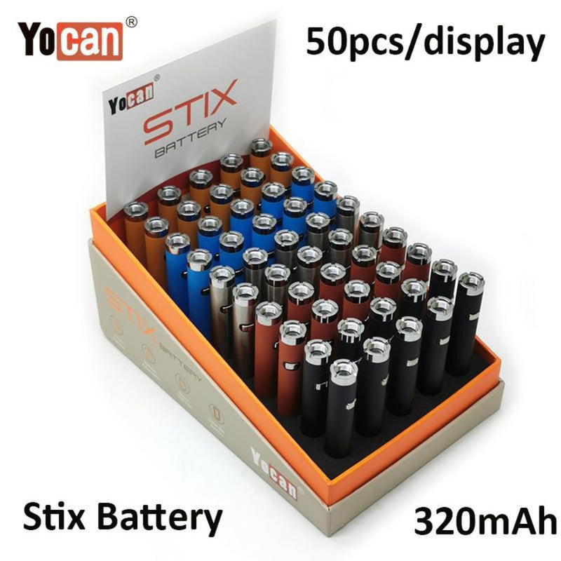 Yocan Stix 510 Battery - Bulk Pack Display of 50x-510 BATTERY-No Limit Distro
