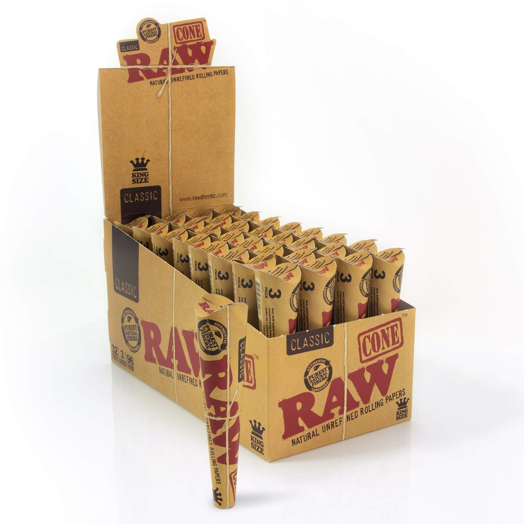 RAW Classic Pre-Rolled King Size Cones-WRAPS, PAPERS, CONES-No Limit Distro