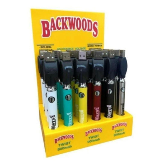 Backwoods 900mah Twist Battery Display-510 BATTERY-No Limit Distro