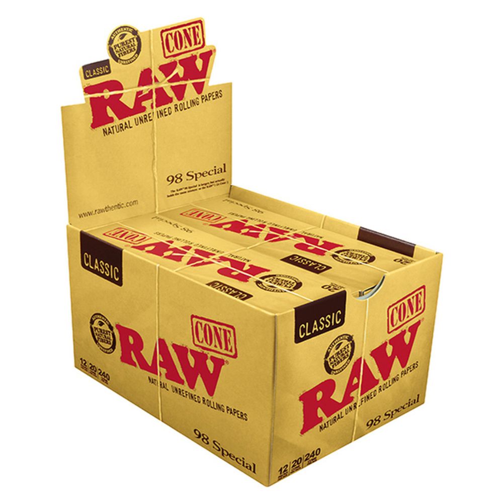 Raw 98 Special Cones-WRAPS, PAPERS, CONES-No Limit Distro