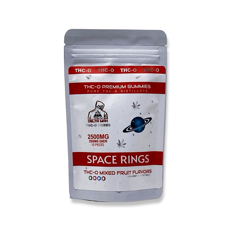 Delta Man THC-O Space Rings 2500mg-THC O-No Limit Distro
