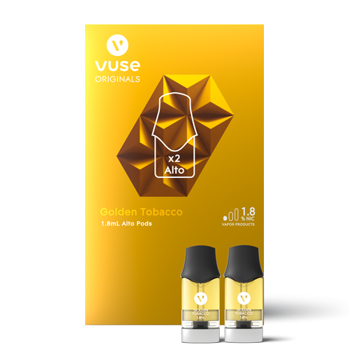 Vuse Alto Pods 1.8% 2 Pack - Golden Tobacco-ELIQUID PODS-No Limit Distro