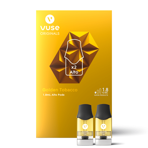 Vuse Alto Pods 1.8% 2 Pack - Golden Tobacco-ELIQUID PODS-No Limit Distro